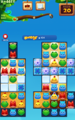 开心消消乐隐藏关461关怎么过2