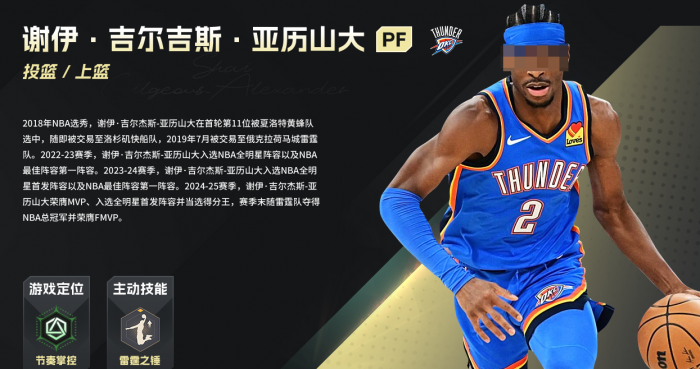 美职篮绝对巨星球员全解析7