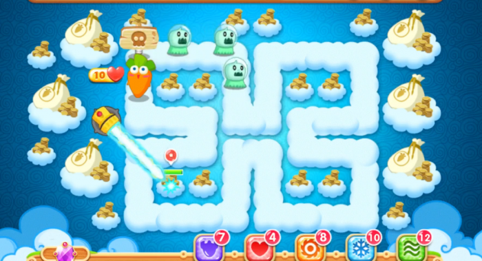 保卫萝卜2第五十一关怎么打2