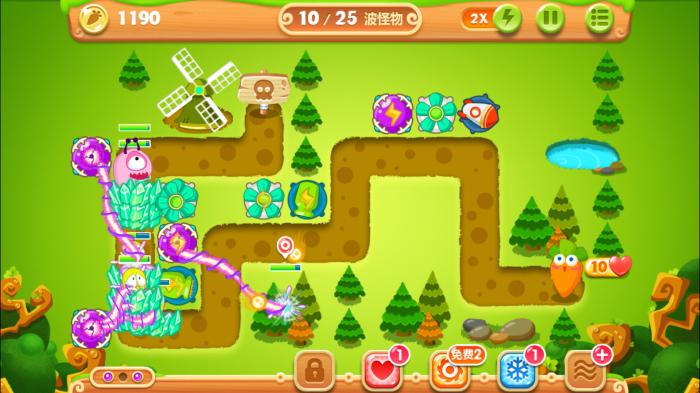 怎样通关保卫萝卜3工厂第29关3