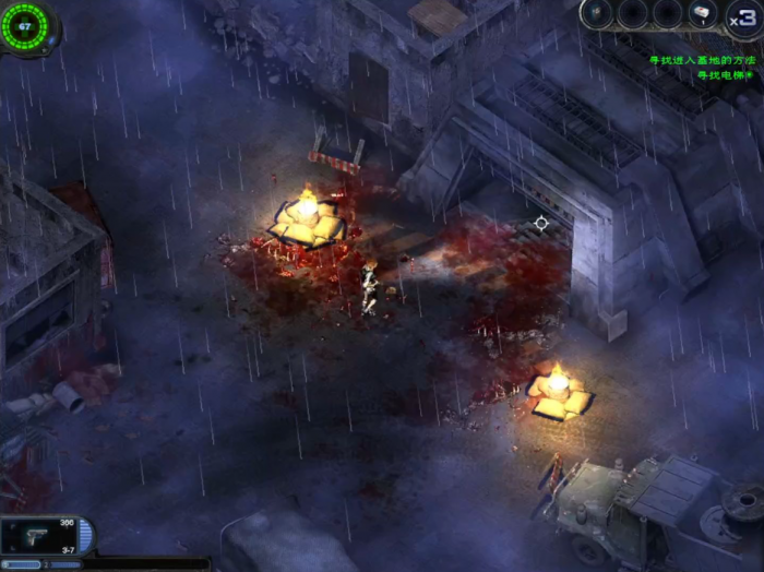 孤胆枪手第一关怎么进门1