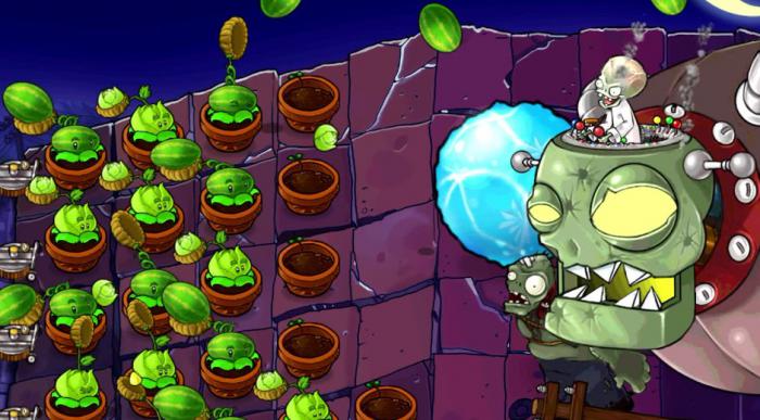 植物大战僵尸2僵博怎么打1