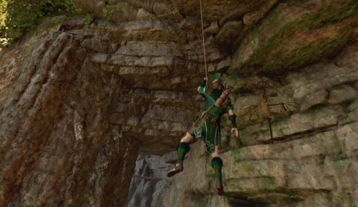 古墓丽影怎么抓住悬崖1