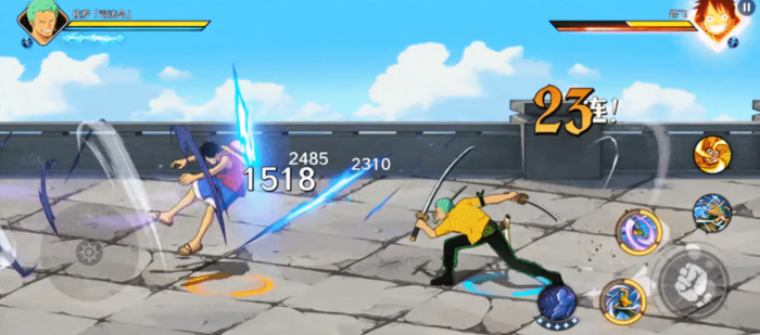 航海王壮志雄心司法岛索隆怎么连招1