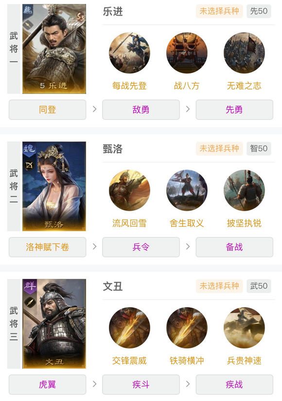 三国谋定天下S5前三队怎么选3