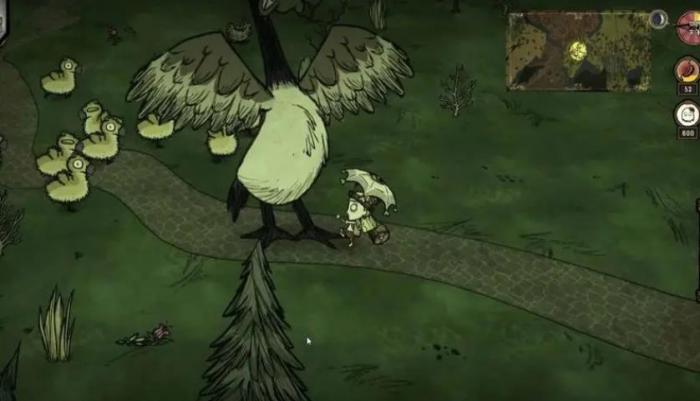 饥荒麋鹿鹅幼崽会有什么行为1