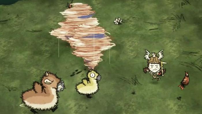 饥荒麋鹿鹅幼崽会有什么行为2