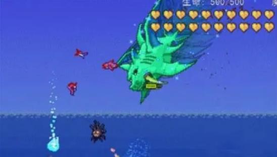 泰拉瑞亚猪鲨公爵该怎么打2