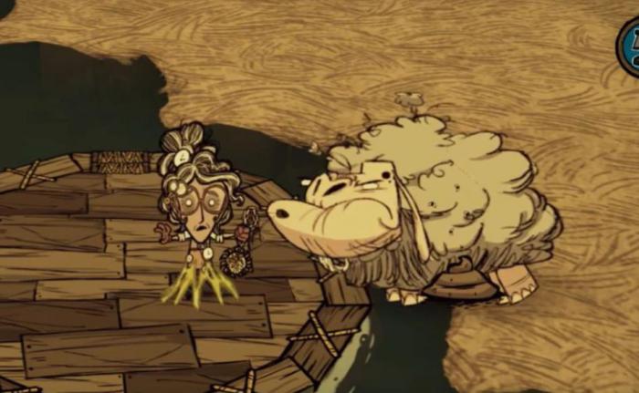 饥荒当中的钢羊该怎么打1