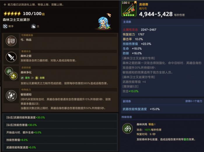 坎公骑冠剑艾丝黛尔技能是什么1