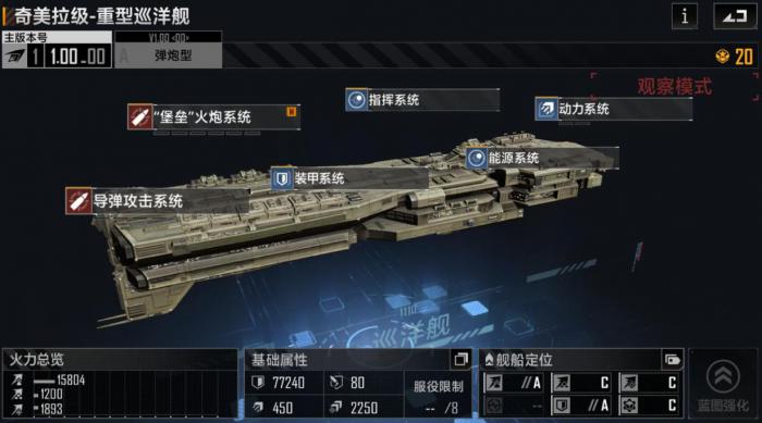 无尽的拉格朗日奇美拉级重型巡洋舰怎么样1