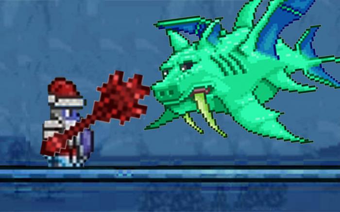 泰拉瑞亚如何击败猪鲨2