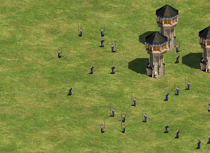 帝国时代2建筑怎么转向2