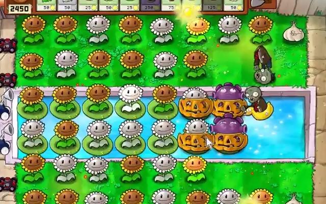 植物大战僵尸无尽怎么架梯子1