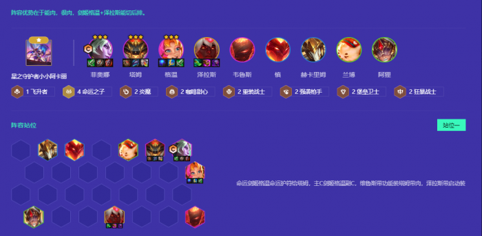 金铲铲之战命运菲奥娜格温阵容怎么玩1