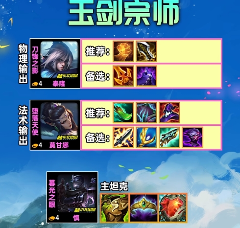 金铲铲之战玉剑双C怎么玩2