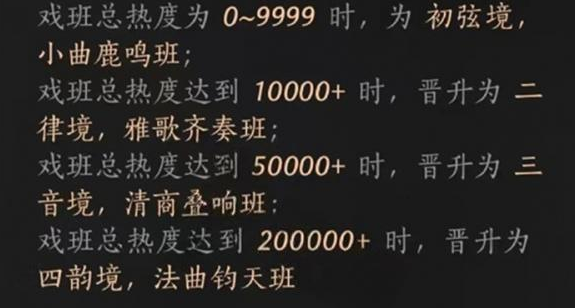 燕云十六声梨园门派怎么晋升5