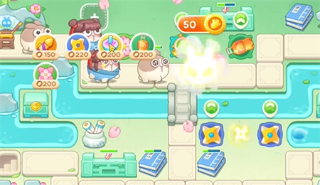 保卫萝卜4梁波波与祝秋秋第12关怎么过2