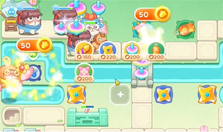 保卫萝卜4梁波波与祝秋秋第12关怎么过3