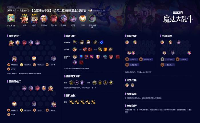 金铲铲之战S12女巫痛击专属阵容怎么玩1