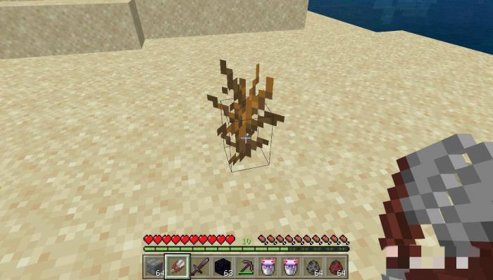 我的世界枯萎的灌木怎么获得1