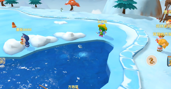 摩尔庄园怎么去前往雪山钓鱼场2