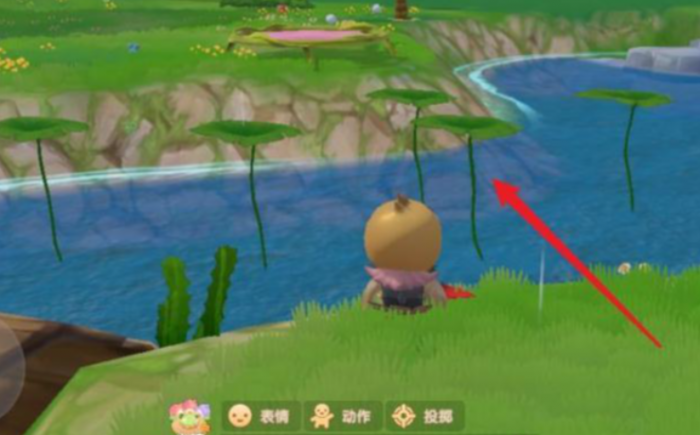 摩尔庄园怎么得水上的叶子1