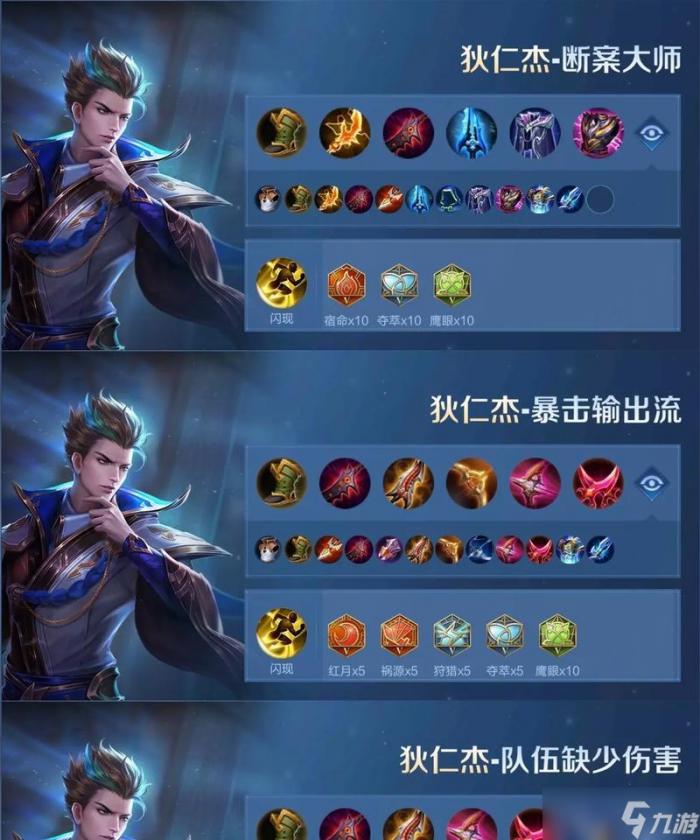 王者荣耀狄仁杰装备攻略解析1