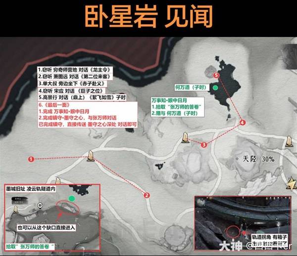 燕云十六声卧星岩见闻全收集1