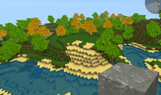 迷你世界半绿半沙地形码20263