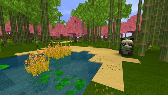 迷你世界竹林地形码20264