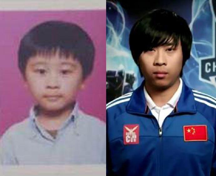 《LOL》职业选手小时候照片对比5