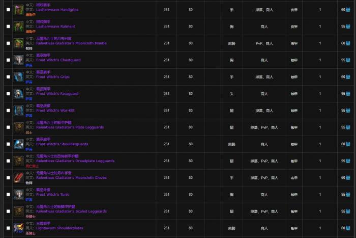 魔兽世界寒冰纹章换哪些装备9