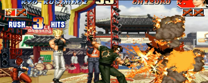 拳皇97倒地后怎么防守1