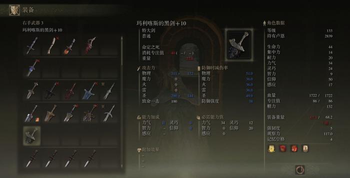 艾尔登法环300级法师怎么加点1