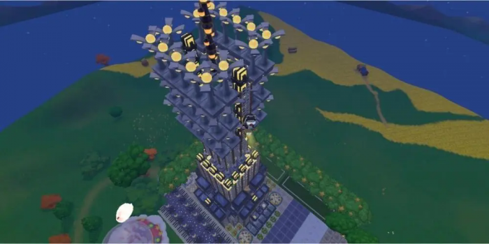 摩尔庄园叠加的塔怎么移动1