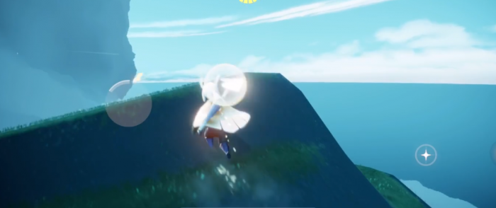 光遇晨岛云里边的山怎么上去3