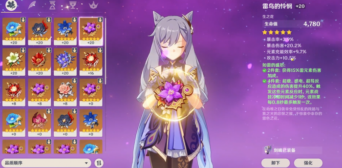 原神皇女圣遗物杯子带什么2