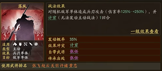 三国志战略版落风用什么代替1