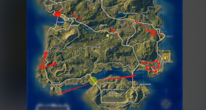 绝地求生怎么落地1