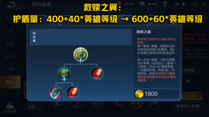 王者荣耀大乔辅助怎么出装1