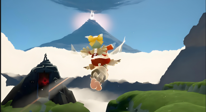 光遇背背如何做起飞动作2