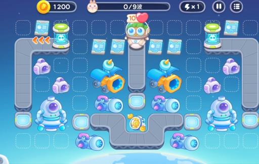 保卫萝卜4太空穿越第54关怎么过?4