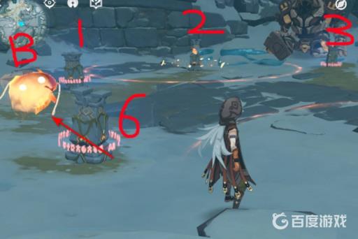 原神三个火灵怎么开六个柱子?4