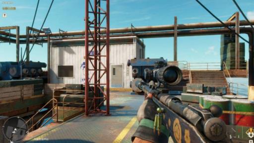 孤岛惊魂6石油井上的武器怎么拿?4