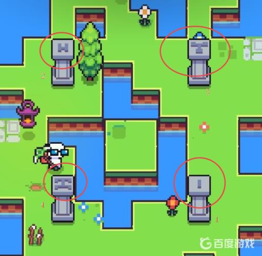 浮岛物语四个石柱顺序是什么?2