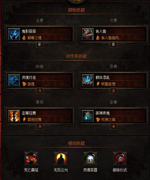 暗黑破坏神3巫医技能怎么搭配?4