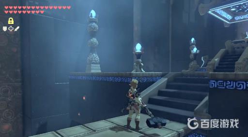 塞尔达时间静止神庙的石头怎么推下去?6