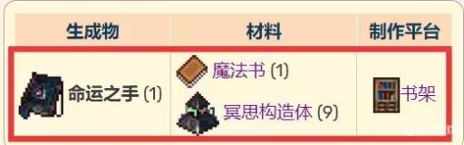 泰拉瑞亚命运之手怎么获得?1