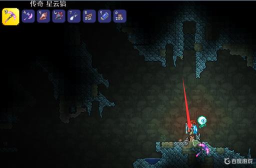 泰拉瑞亚镐子怎么直线挖矿?3